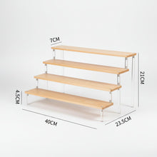 4 Tier Acrylic & Bamboo Perfume and Makeup Rack — view 3 — Kenya · WIMU Kitchen