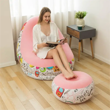 Inflatable Armchair with Footstool - Portable Air Chair Set in 4 Colours — WIMU Kitchen Nairobi — Kenya · WIMU Kitchen