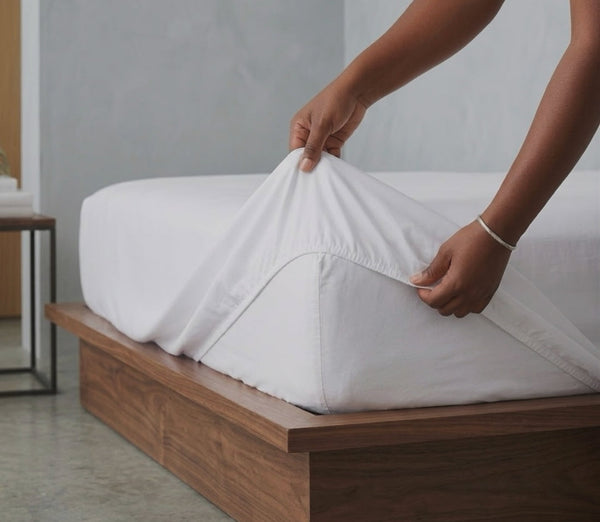 White Cotton Fitted Bedsheet Set 6x7 with 4 Pillowcases — WIMU Kitchen Nairobi — Kenya · WIMU Kitchen Nairobi