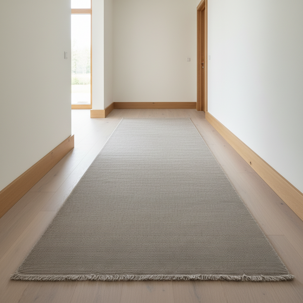 Oriental Weavers Fuwwa Solid Taupe Corded Rib Corridor Runner Rug, 3m or 4m — WIMU Kitchen Nairobi — Kenya · WIMU Kitchen Nairobi