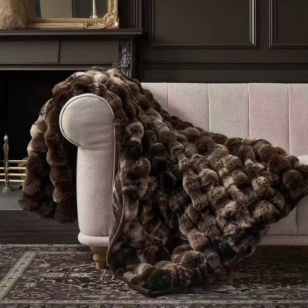Luxury Faux Fur Throw Blanket – Soft Plush 200×230cm Bed & Sofa Throw — WIMU Kitchen Nairobi — Kenya · WIMU Kitchen Nairobi