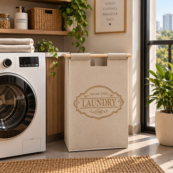 Foldable Laundry Basket with Lid and Handles, 34 x 52cm — WIMU Kitchen Nairobi — Kenya · WIMU Kitchen Nairobi