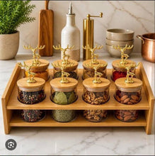 Exquisite 8-Piece Kitchen Spice Rack Set with Bamboo Stand — WIMU Kitchen Nairobi — Kenya · WIMU Kitchen