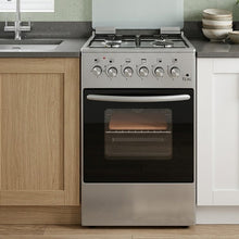 TLAC 50x50 Free Standing Cooker Inox with 3 Gas and 1 Electric Burner TLHA0095 — Kenya · WIMU Kitchen