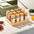 12 Piece Spice Jar Set with Square Bamboo Rack - Compact Countertop Spice Storage — WIMU Kitchen Nairobi