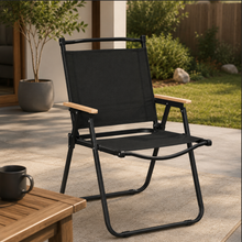 Folding Camping Chair with Wooden Armrests — WIMU Kitchen Nairobi — Kenya · WIMU Kitchen