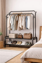 Heavy-Duty Double Rail Clothes Rack with Wheels & Shoe Shelf — WIMU Kitchen Nairobi — Kenya · WIMU Kitchen