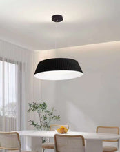 Textured Fabric Drum Shade Pendant Light — Kenya · WIMU Kitchen