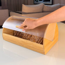 Bamboo Bread Box with Roll-Top Clear Lid — WIMU Kitchen Nairobi — Kenya · WIMU Kitchen