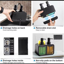 Hand & Dish Soap Dispenser Set with Sponge — Kenya · WIMU Kitchen