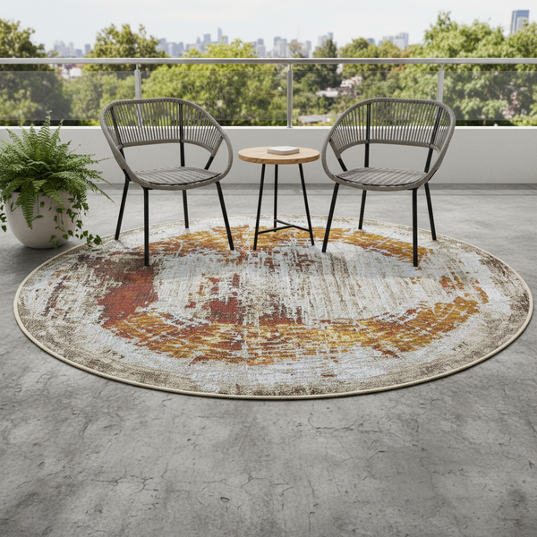 Oriental Weavers Isla Round Abstract Vintage Rug, Indoor and Outdoor, 160cm or 200cm — WIMU Kitchen Nairobi — Kenya · WIMU Kitchen Nairobi