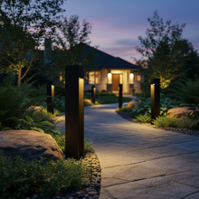 Aluminium Garden LED Bollard Light 5W 500 Lumen 3000K - IP54 Wide Voltage LL 22BL-34-06-BK-WW — WIMU Kitchen Nairobi — Kenya · WIMU Kitchen