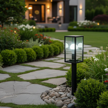 Aluminium Garden Bollard Light 500mm with E27 Holder - IP44 120 x 120mm LL 22BL-12-05-BK — WIMU Kitchen Nairobi — Kenya · WIMU Kitchen