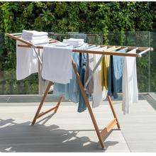 Wood & Aluminium rod Outdoor Foldable Drying Rack — Kenya · WIMU Kitchen