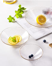 3-Piece Transparent Glass Bowl Set with Golden Edge — WIMU Kitchen Nairobi — Kenya · WIMU Kitchen