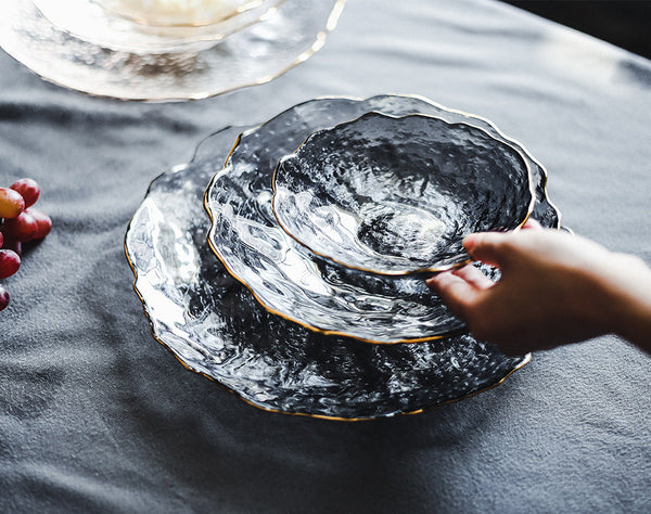 3-Piece Irregular Glass Serving Set — WIMU Kitchen Nairobi — Kenya · WIMU Kitchen Nairobi