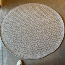 Oria Round Diamond Flat Weave Rug 160cm / 200cm — view 3 — Kenya · WIMU Kitchen