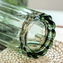 Ribbed Glass Vase - Tall Fluted Cylinder Vase in Smoke Tinted Glass — WIMU Kitchen Nairobi — Kenya · WIMU Kitchen