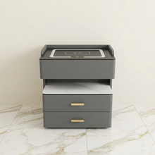 BS 9 Smart Nightstand, Charging, LED & Marble Shelf — view 3 — Kenya · WIMU Kitchen