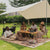 Outdoor Tarp Shelter with Poles, Ropes and Stakes, 3x3m to 4.5x4.5m — WIMU Kitchen Nairobi