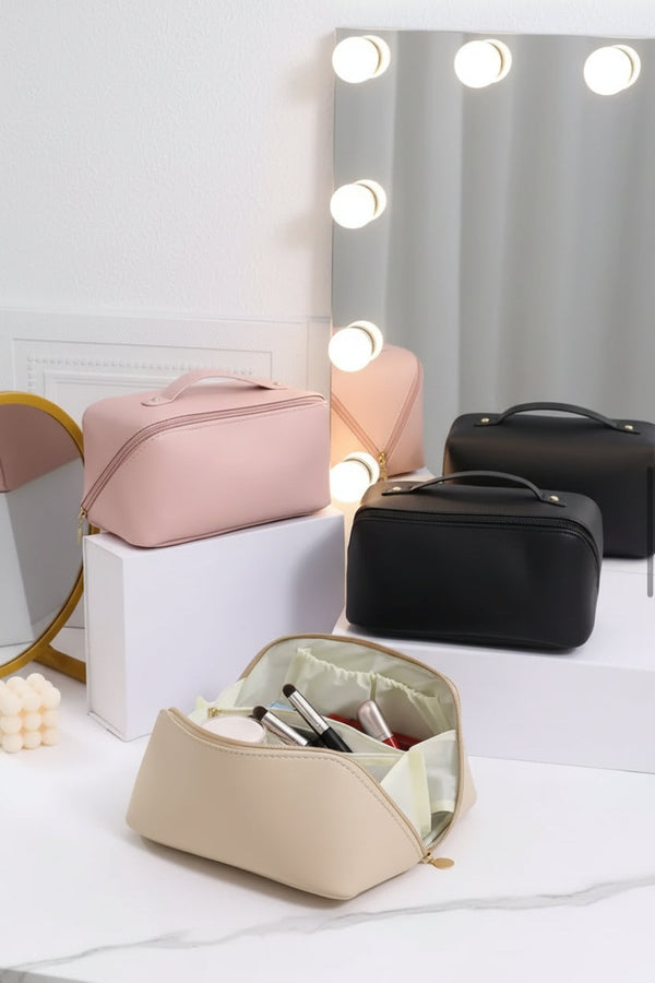 Large Capacity Cosmetic Bag and Makeup Organiser, Black Pink or Cream — WIMU Kitchen Nairobi — Kenya · WIMU Kitchen Nairobi