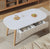 Oval Coffee Table with Drawer Storage, Walnut Finish — WIMU Kitchen Nairobi