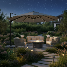 10FT Solar LED Cantilever Patio Umbrella with no base — Kenya · WIMU Kitchen