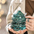 400ml Christmas Snowflake Borosilicate Glass Cup Gift Set with Lid and Spoon — WIMU Kitchen Nairobi
