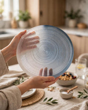 6 Piece Smoky Ombre Glass Plate Set - Nairobi — view 2 — Kenya · WIMU Kitchen