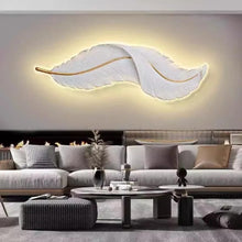 Feather Wall Art with Back Lights — Kenya · WIMU Kitchen