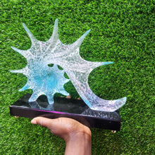 Blue Resin Conch Seashell Sculpture – Coastal Decorative Accent Piece — WIMU Kitchen Nairobi — Kenya · WIMU Kitchen