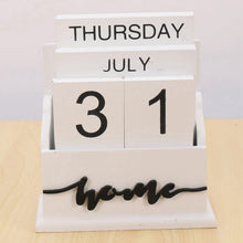 Wooden Block Calendar - Reusable Perpetual Day, Month and Date Display — WIMU Kitchen Nairobi — Kenya · WIMU Kitchen