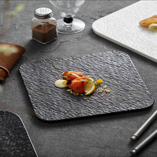 Rock Matte Square Dinner Plate – Stone-Texture Ceramic Plate (Small/Large, White/Black) — WIMU Kitchen Nairobi — Kenya · WIMU Kitchen