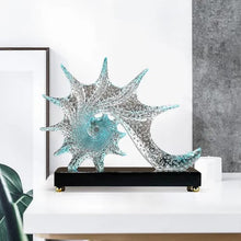 Blue Resin Conch Seashell Sculpture – Coastal Decorative Accent Piece — WIMU Kitchen Nairobi — Kenya · WIMU Kitchen