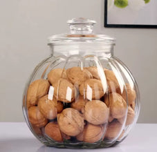 Pumpkin Glass Storage Jar with Sealed Lid 750-2800ml — view 2 — Kenya · WIMU Kitchen