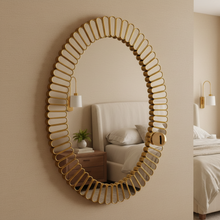Sunburst Oval Luxury Wall Mirror – Gold 74×57cm Statement Décor Mirror — WIMU Kitchen Nairobi — Kenya · WIMU Kitchen