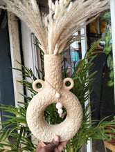 Donut Ceramic Vase With Bead Garland – Boho Shelf Statement Piece — WIMU Kitchen Nairobi — Kenya · WIMU Kitchen