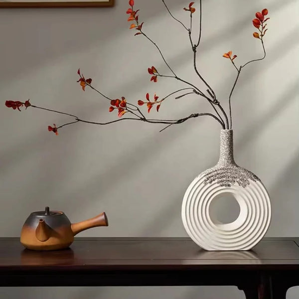 Effortless Elegance Round White Ceramic Vase for Modern Homes — WIMU Kitchen Nairobi — Kenya · WIMU Kitchen Nairobi