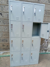 12-Door Steel Locker Cabinet with Cam Locks, Ventilation and Name Card Holders — WIMU Kitchen Nairobi — Kenya · WIMU Kitchen