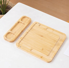 Bamboo Cheese Board & Cutlery Set with 2 Ceramic Dipping Bowls — WIMU Kitchen Nairobi — Kenya · WIMU Kitchen