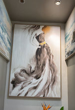 Lady Printed Oil Painting + Frame (80 × 120 × 3.5 cm) — Kenya · WIMU Kitchen