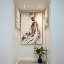 Lady Printed Oil Painting + Frame (80 × 120 × 3.5 cm) — Kenya · WIMU Kitchen