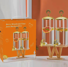 2 Piece 3.3L Juice Dispenser Set, Bamboo Base — view 2 — Kenya · WIMU Kitchen