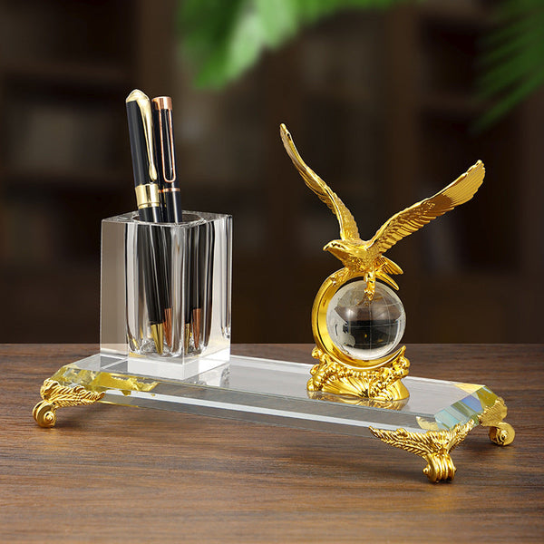 Noble Eagle Crystal Pen Holder for Desks and Reception Counters — WIMU Kitchen Nairobi — Kenya · WIMU Kitchen Nairobi