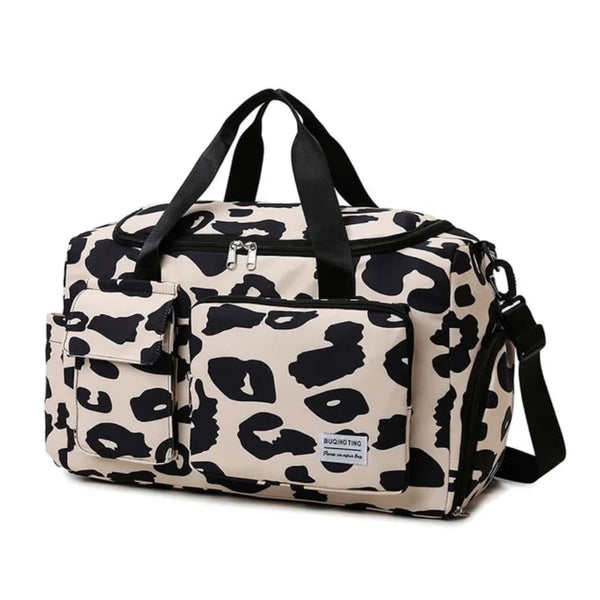 Multi-Functional Travel Duffle Bag, Black or Pink Print — WIMU Kitchen Nairobi — Kenya · WIMU Kitchen Nairobi