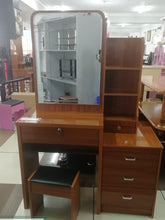 Wooden Vanity Dressing Table with Mirror, 5 Drawers & Padded Stool (102×46×152cm) — WIMU Kitchen Nairobi — Kenya · WIMU Kitchen