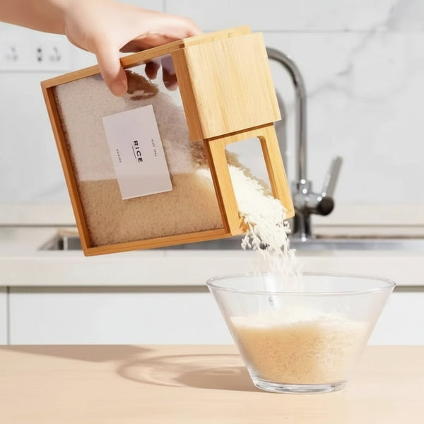 Bamboo Lid Cereal Storage Container — WIMU Kitchen Nairobi — Kenya · WIMU Kitchen Nairobi