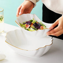 European Gold Trim Ceramic Pasta & Salad Bowl — WIMU Kitchen Nairobi — Kenya · WIMU Kitchen