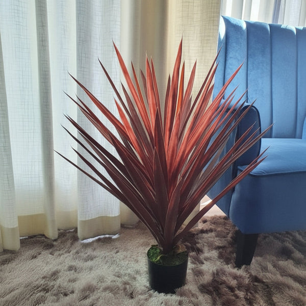 Real Touch Artificial Red Foliage Plant - 56 Leaf Spiky Bonsai Style Plant in Pot — WIMU Kitchen Nairobi — Kenya · WIMU Kitchen Nairobi