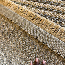 Kemet Striped Corridor Runner Rug, Grey & Beige — view 4 — Kenya · WIMU Kitchen